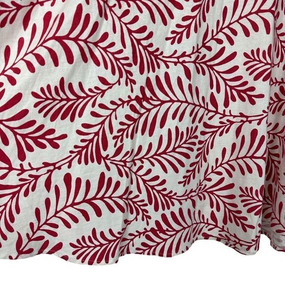 Who What Wear Linen Blend Leaf Print Skirt size 8 - Picture 7 of 8